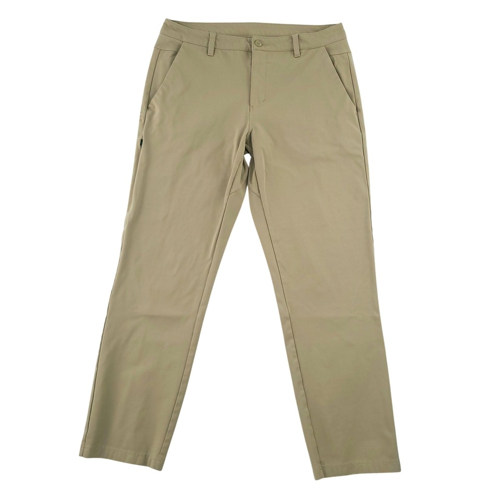 BYLT Pants Mens 36x30 Beige Chino Microfiber Stretch Casual Straight